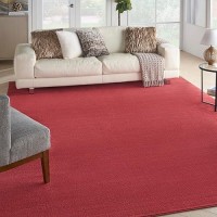 Nourison Essentials Indooroutdoor Brick Red 10 X 14 Area Rug Easy Cleaning Non Shedding Bed Room Living Room Dining Room