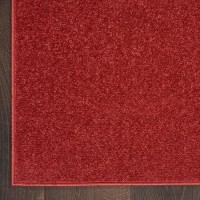 Nourison Essentials Indooroutdoor Brick Red 10 X 14 Area Rug Easy Cleaning Non Shedding Bed Room Living Room Dining Room