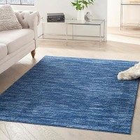 Nourison Essentials Indooroutdoor Navy Blue 4 X 6 Area Rug Easy Cleaning Non Shedding Bed Room Living Room Dining Room