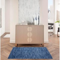 Nourison Essentials Indooroutdoor Navy Blue 3 X 5 Area Rug Easy Cleaning Non Shedding Bed Room Living Room Dining Room