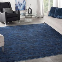 Nourison Essentials Indooroutdoor Midnight Blue 9 X Square Area Rug Easy Cleaning Non Shedding Bed Room Living Room Dinin