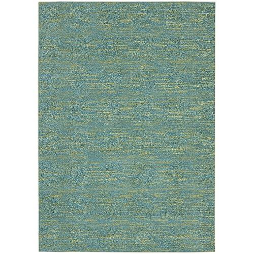 Nourison Essentials Indooroutdoor Blue Green 5 X 7 Area Rug Easy Cleaning Non Shedding Bed Room Living Room Dining Room