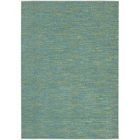 Nourison Essentials Indooroutdoor Blue Green 5 X 7 Area Rug Easy Cleaning Non Shedding Bed Room Living Room Dining Room