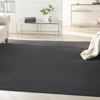 Nourison Essentials Indooroutdoor Black 9 X Square Area Rug Easy Cleaning Non Shedding Bed Room Living Room Dining Room