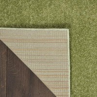 Nourison Essentials Indooroutdoor Green 3 X 5 Area Rug Easy Cleaning Non Shedding Bed Room Living Room Dining Room Back