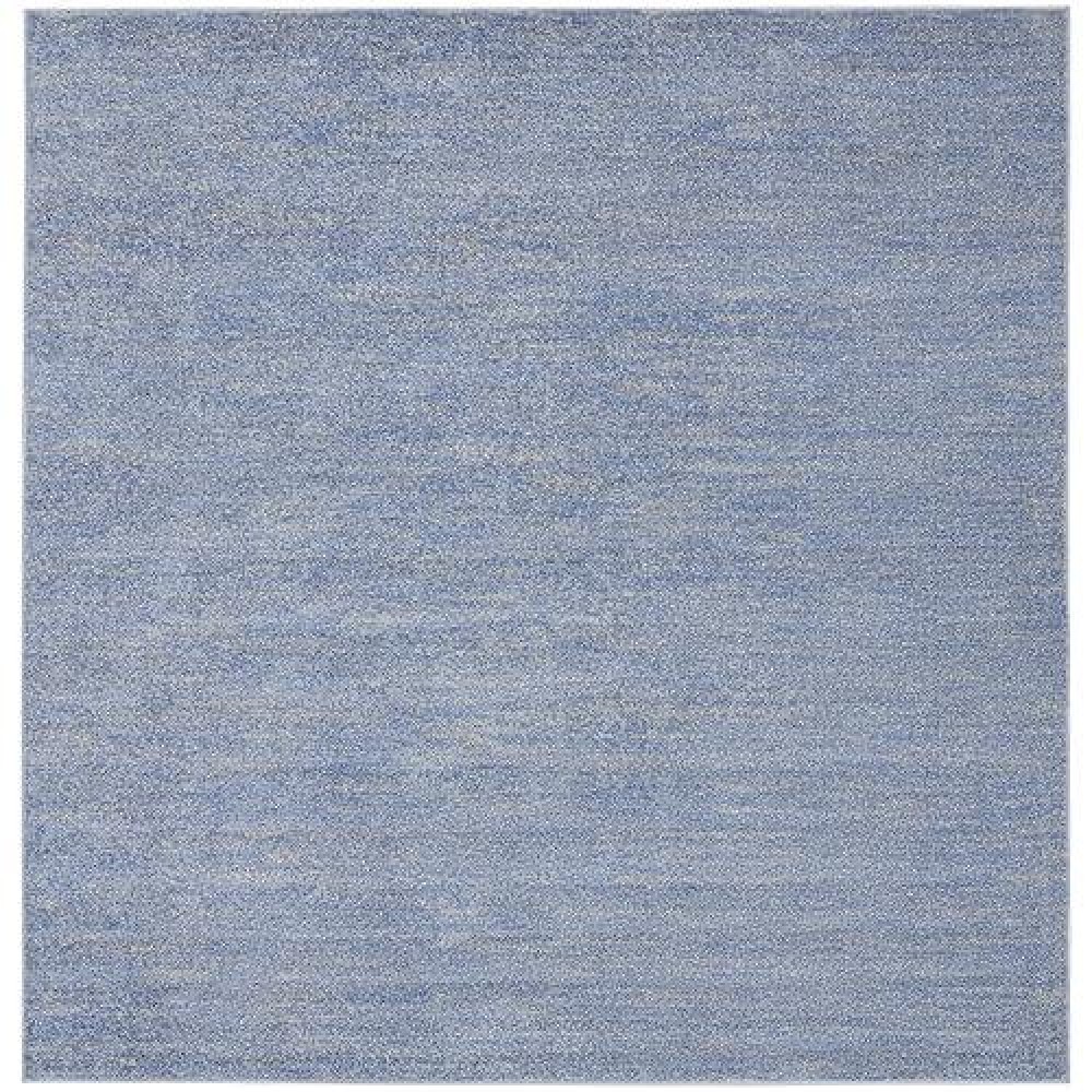 Nourison Essentials Indooroutdoor Bluegrey 5 X Square Area Rug Easy Cleaning Non Shedding Bed Room Living Room Dining Ro