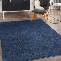 Nourison Essentials Indooroutdoor Midnight Blue 5 X 7 Area Rug Easy Cleaning Non Shedding Bed Room Living Room Dining Ro