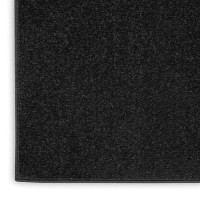 Nourison Essentials Indooroutdoor Black 7 X Square Area Rug Easy Cleaning Non Shedding Bed Room Living Room Dining Room