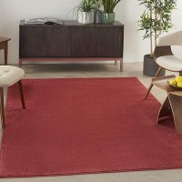 Nourison Essentials Indooroutdoor Brick Red 5 X 7 Area Rug Easy Cleaning Non Shedding Bed Room Living Room Dining Room