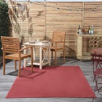 Nourison Essentials Indooroutdoor Brick Red 5 X 7 Area Rug Easy Cleaning Non Shedding Bed Room Living Room Dining Room