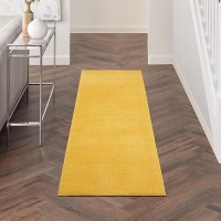 Nourison Essentials Indooroutdoor Yellow 22 X 10 Area Rug Easy Cleaning Non Shedding Bed Room Living Room Dining Room