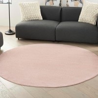 Nourison Essentials Indooroutdoor Pink 6 X Round Area Rug Easy Cleaning Non Shedding Bed Room Living Room Dining Room Ba