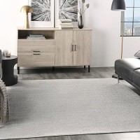 Nourison Essentials Indooroutdoor Silver Grey 7 X Square Area Rug Easy Cleaning Non Shedding Bed Room Living Room Dining