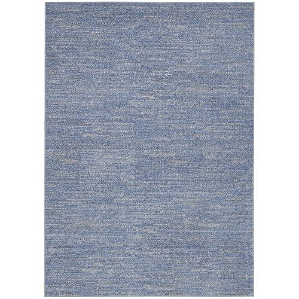 Nourison Essentials Indooroutdoor Bluegrey 6 X 9 Area Rug Easy Cleaning Non Shedding Bed Room Living Room Dining Room