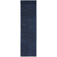 Nourison Essentials Indooroutdoor Midnight Blue 22 X 10 Area Rug Easy Cleaning Non Shedding Bed Room Living Room Dinin