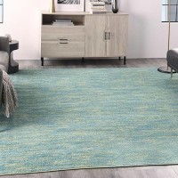 Nourison Essentials Indooroutdoor Blue Green 9 X Square Area Rug Easy Cleaning Non Shedding Bed Room Living Room Dining R