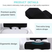 Ecolifeday Chair Extra Thick Ergonomic Armrest Cushions Elbow Pillow Pressure Relief Office Chair Gaming Chair Armrest With Memory Foam Armrest Pads 2-Piece Set Of Chair