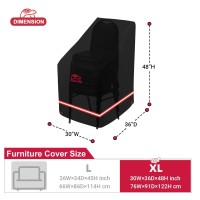 Turtle Life Patio Stackable Chair Cover Heavy Duty Waterproof Outdoor Furniture Stacking 612 Chairs Covers Antifading Cover