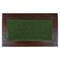 Notrax Green Rubberbacked Natural Coir Doormat Entry Mat For Indoor Or Outdoor Use 18X30 C04 C04S1830Gn