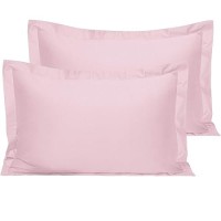 Ntbay Cotton Queen Pillow Shams 500 Thread Count Egyptian Cotton 20X30 Sham Covers 2 Pack Super Soft And Breathable 20X30 Inc