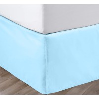 Sgi Bedding 18 Inch Drop Bed Skirt King Size With Platform To Stay In Place Elegant Pleated Design With Split Corners Wrinkle Re