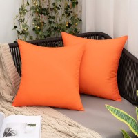 Miulee Pack Of 2 Decorative Outdoor Waterproof Pillow Covers Square Garden Cushion Sham Throw Pillowcase Shell For Fall Patio Te