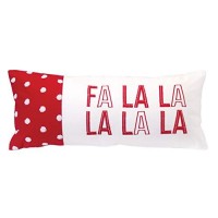 Melrose Modern Home Decorative FA La La La La Pillow 21 L x 9 W cotton