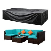 Ckcluu Patio Furniture Set Covers Outdoor Furniture Sectional Sofa Set Covers Patio Conversation Set Cover Outdoor Table And Chair Set Covers Water Resistant Large 126 Inch L X 63 Inch W