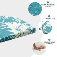 Lovtex Outdoor Chair Cushions Set Of 4 Outdoor Patio Chair Cushions With Ties Waterproof Chair Cushions For Outdoor Furniture