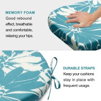 Lovtex Outdoor Chair Cushions Set Of 4 Outdoor Patio Chair Cushions With Ties Waterproof Chair Cushions For Outdoor Furniture