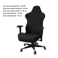 Enfudid Gaming Chair Slipcovers Ergonomic Office Computer Chair Cover Stretch Gamer Chair Protector Armrest Cover Arm Rest Cover Black No Chair