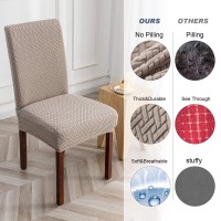 Genina Chair Covers For Dining Room Set Of 4 Chair Covers Dining Chair Covers Stretch Kitchen Parsons Chair Covers,Khaki