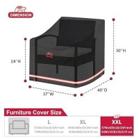 Turtle Life Patio Chair Cover Heavy Duty Durable Waterproof Outdoor Lawn Armchair Deep Single Sofa Cover Antifading Cover For