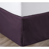 Sgi Bedding 18 Inch Drop Bed Skirt Full Size With Platform To Stay In Place Elegant Pleated Design With Split Corners Wrinkle Re