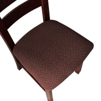 Genina Seat Covers For Dining Room Chair Seat Slipcovers Kitchen Chair Covers (Chocolate, 2 Pcs)