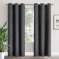 Youngstex Blackout Curtains 84 Inches Long Thermal Insulated With Grommet Top Room Darkening Window Curtains For Bedroom And L