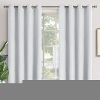 Youngstex Room Darkening Curtains For Bedroom 63 Inches Length Thermal Insulated With Grommet 52 Inch Width Blackout Curtains