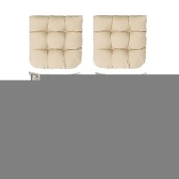 Artplan Outdoor Cushions Loveseat All Weather Chair Cushions Bench Cushions Set Of 5 Wicker Tufted Pillow For Patio Furniture