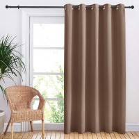 Nicetown Blackout Blinds For Patio Door Sliding Door Insulated Blackout Curtains Extra Wide Curtain With Grommet Top For Villa