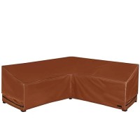 Nettypro Patio V-Shaped Sectional Lounge Set Cover Waterproof (V-100 Lx100 Dx30 H)