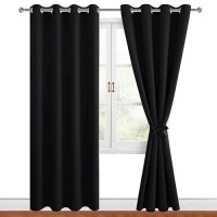 Hiasan Blackout Curtains For Bedroom 52 X 84 Inches Long Thermal Insulated Noise Reducing Window Curtains For Living Room