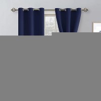 Hiasan Short Blackout Curtains For Bedroom Thermal Insulated Light Blocking Window Curtains For Living Room 2 Drape Panels