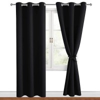 Hiasan Blackout Curtains For Bedroom 42 X 84 Inches Long Thermal Insulated Light Blocking Window Curtains For Living Room