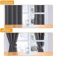 Hiasan Blackout Curtains For Bedroom 52 X 63 Inches Length Thermal Insulated Light Blocking Window Curtains For Living Room