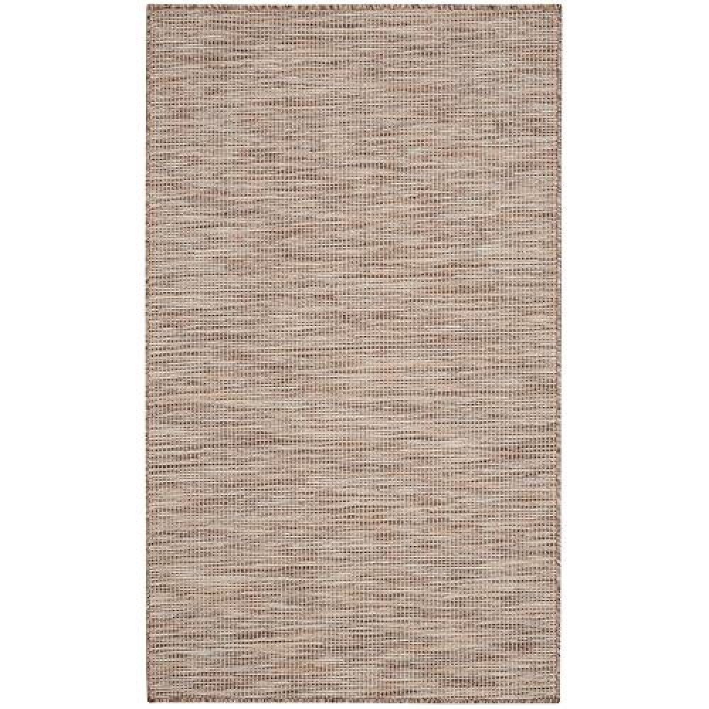 Nourison Positano Indoor/Outdoor Beige 3' X 5' Area Rug  Easy Cleaning  Non Shedding  Bed Room  Living Room  Dining Room  Backyard  Deck  Patio (3X5)