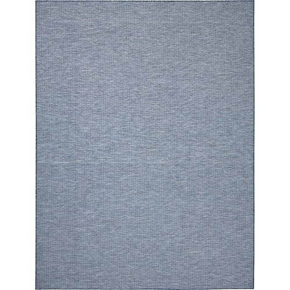 Nourison Positano Indoor/Outdoor Navy Blue 10' X 14' Area Rug  Easy Cleaning  Non Shedding  Bed Room  Living Room  Dining Room  Backyard  Deck  Patio (10X14)