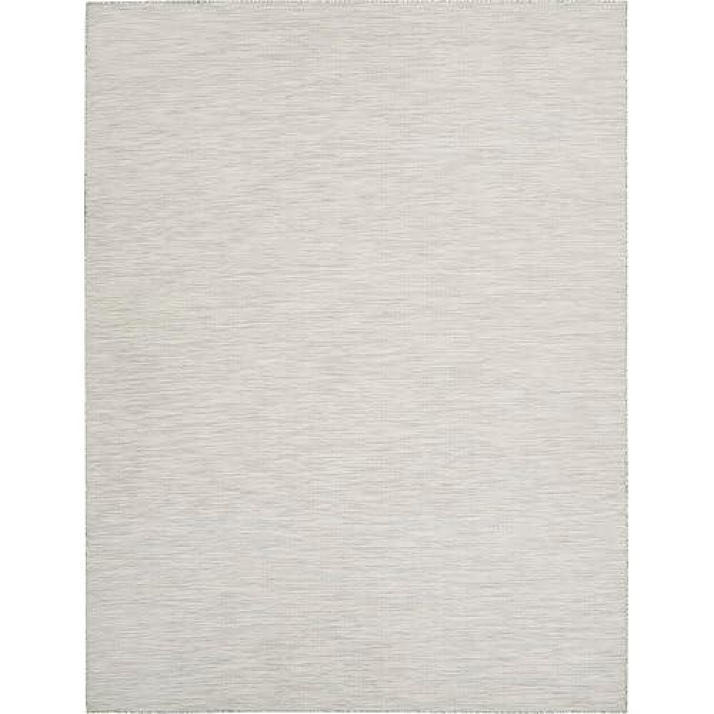 Nourison Positano Modern Light Grey 9' X 12' Area Rug  Easy Cleaning  Non Shedding  Bed Room  Living Room  Dining Room  Kitchen (9X12)