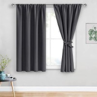 Jiuzhen Blackout Curtains For Bedroom Thermal Insulated Light Blocking Curtains Rod Pocket Curtains For Bathroom Curtains Dr