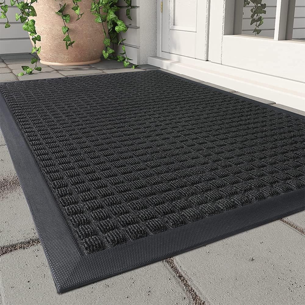 Montvoodoor Mat Outdoor Indoor Entrance Doormatthick Front Door Welcome Mat Absorbent Outdoor Entrance Non Slip Entryway Rugs