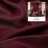 Dualife Blackout Curtains 45 Inch Length For Kitchen Windows Burgundy Red Solid Window Curtain Panels Thermal Insulated Room Darkening Curtains With Grommet For Living Room 52X45 Inches Long